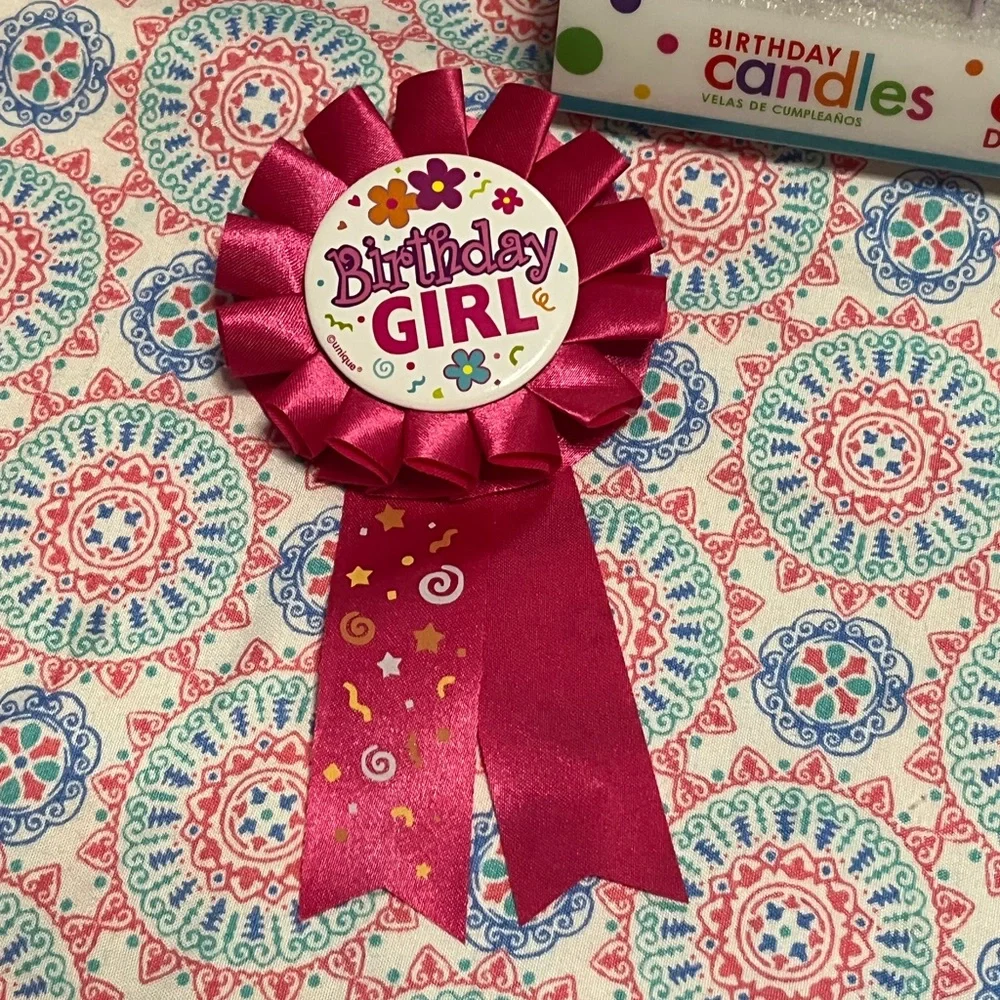 🌟❣️4/$10❣️🌟NWT Birthday Candles and Bday girl Ribbon Bundle